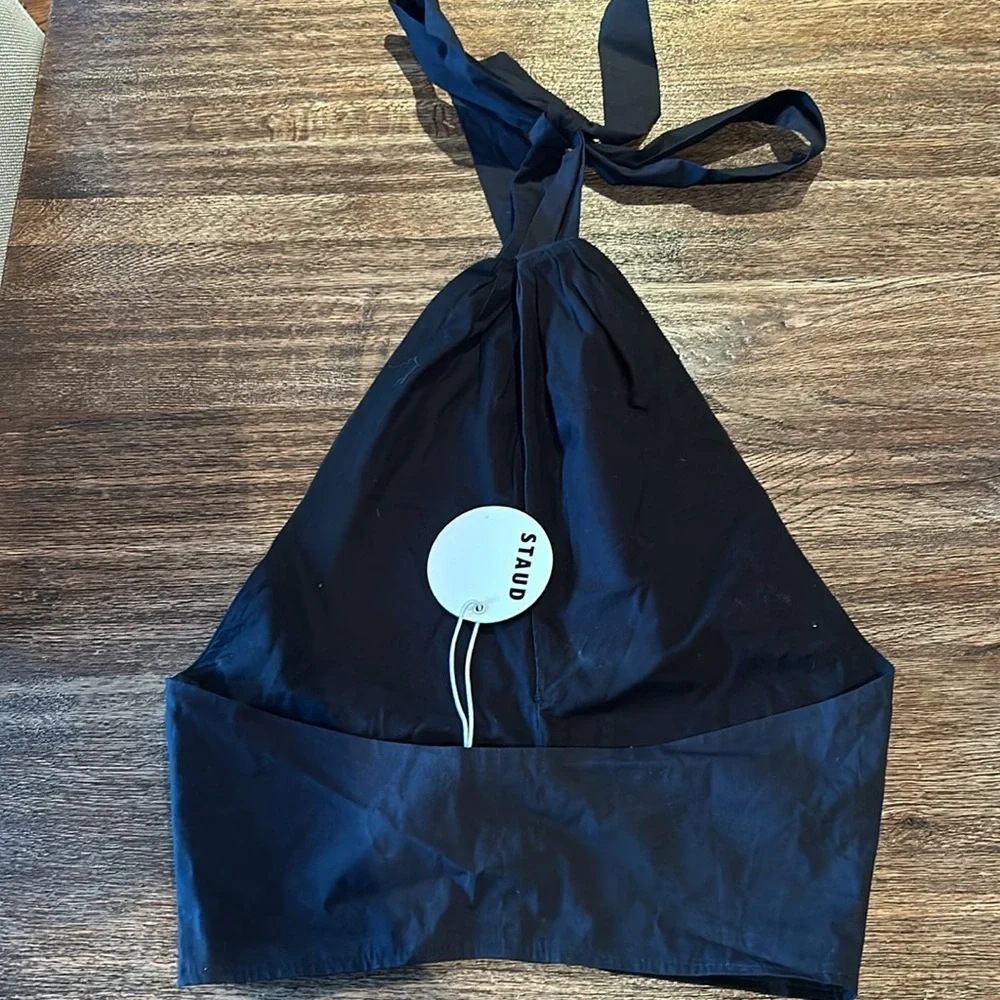 SSENSE NEW  STAUD “Kai” black halter top 2 - Picture 10 of 16